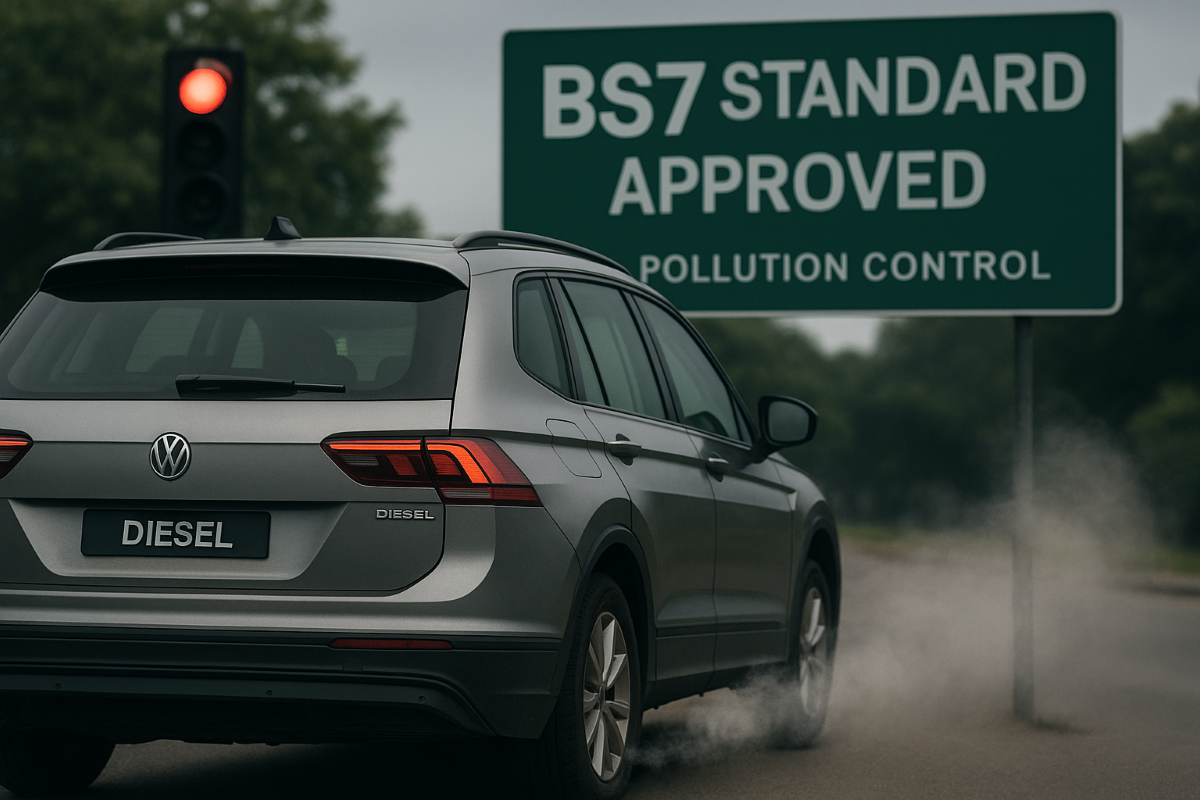 डीजल SUV BS7 मानक प्रदूषण नियंत्रण सिग्नल के पास