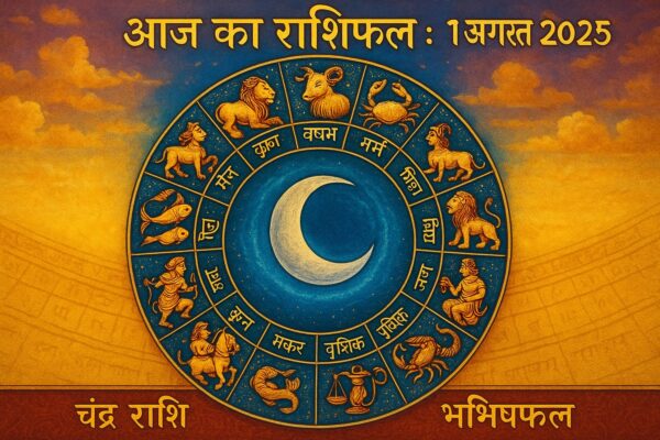 आज का राशिफल 1 अगस्त 2025 : चंद्र राशि अनुसार जानें कैसा रहेगा आपका दिन आज का राशिफल 1 अगस्त 2025 - जानें अपनी चंद्र राशि का फल