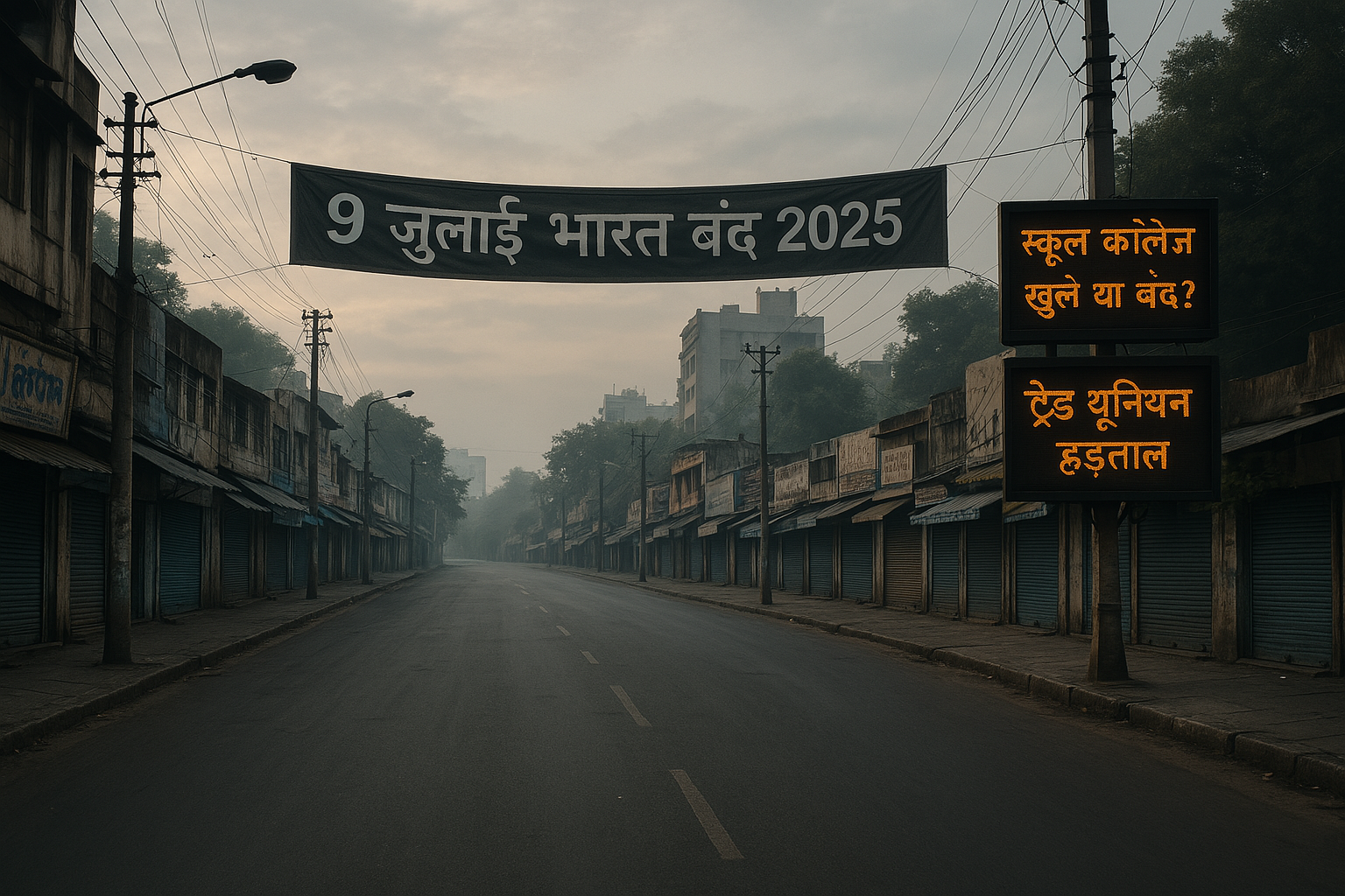 9 जुलाई भारत बंद 2025 के दौरान स्कूल-कॉलेज की स्थिति