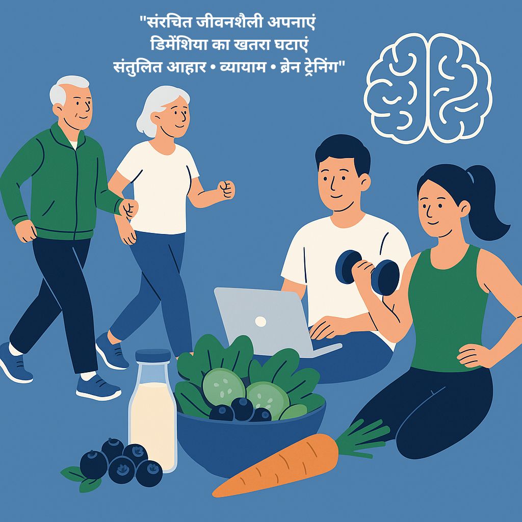 संरचित जीवनशैली अपनाकर डिमेंशिया का जोखिम घटाएं