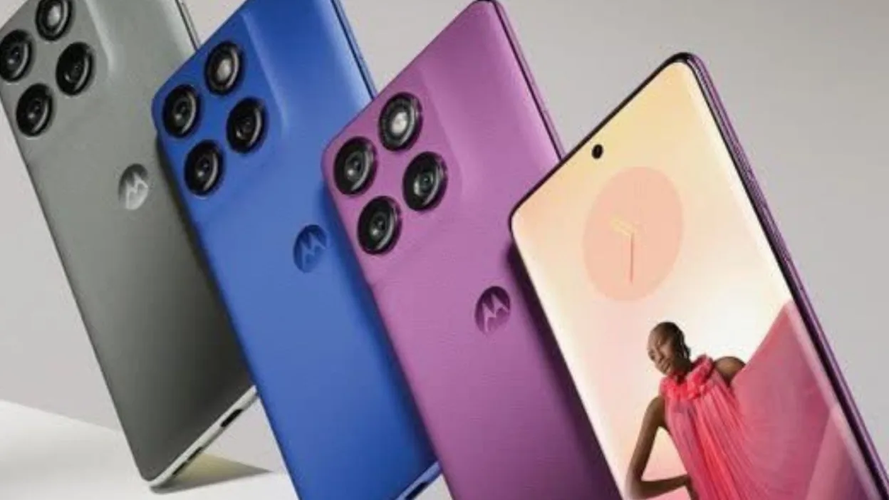 Motorola Edge 60 Pro 5G पैंटोन शैडो कलर में