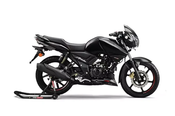 TVS Apache RTR 160 T Grey Colour Side Profile