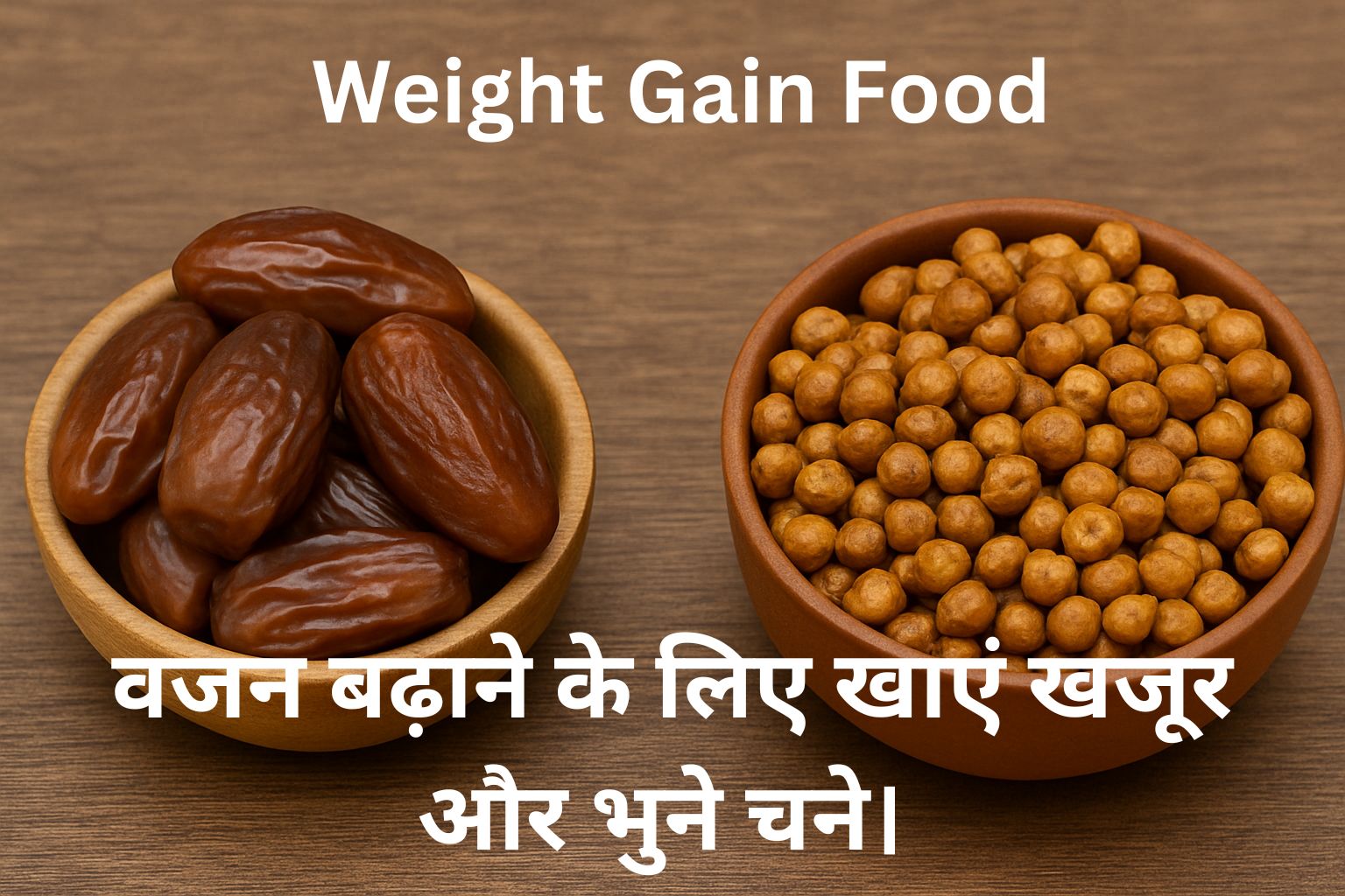 Weight Gain Food: खजूर और भुने चने