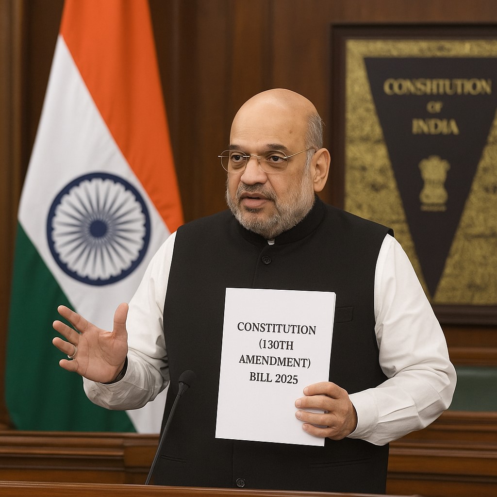 संविधान (130वां संशोधन) विधेयक 2025 का ऐतिहासिक प्रस्ताव