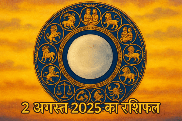आज का राशिफल 2 अगस्त 2025 : चंद्र राशि अनुसार जानें कैसा रहेगा आपका दिन आज का राशिफल 2 अगस्त 2025 - जानें अपनी चंद्र राशि का फल
