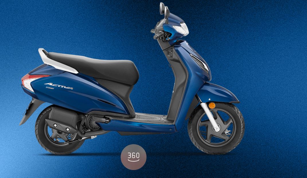 Honda Activa 6G scooter parked, showcasing design and colors