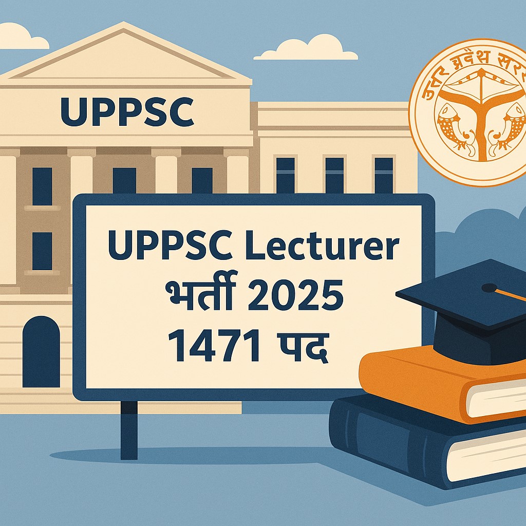 UPPSC Lecturer भर्ती 2025 इंटर कॉलेज 1471 पद