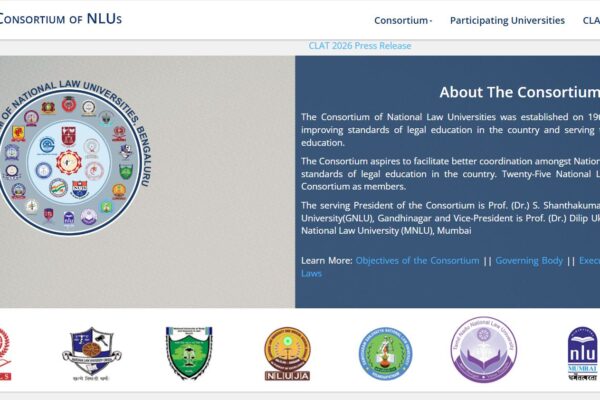 CLAT 2026 Registration शुरू – UG/PG आवेदन प्रक्रिया CLAT 2026 registration प्रारंभ – कानून प्रवेश परीक्षा आवेदन
