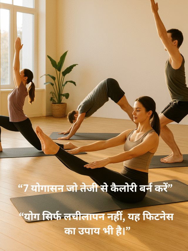 7 योगासन जो तेजी से कैलोरी बर्न कर वजन घटाएं