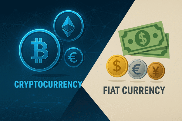 Cryptocurrency बनाम Fiat का अंतर