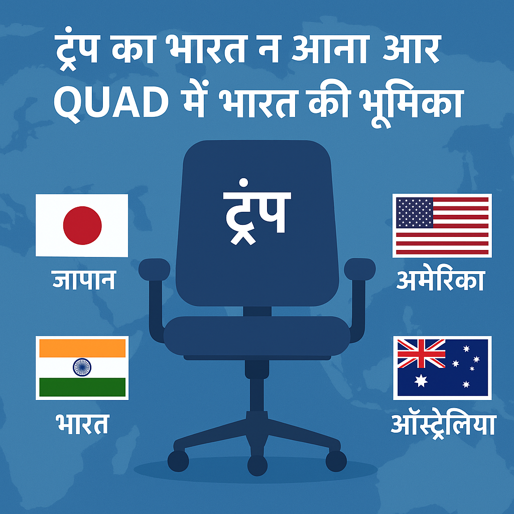 ट्रंप का भारत न आना और QUAD में भारत की भूमिका