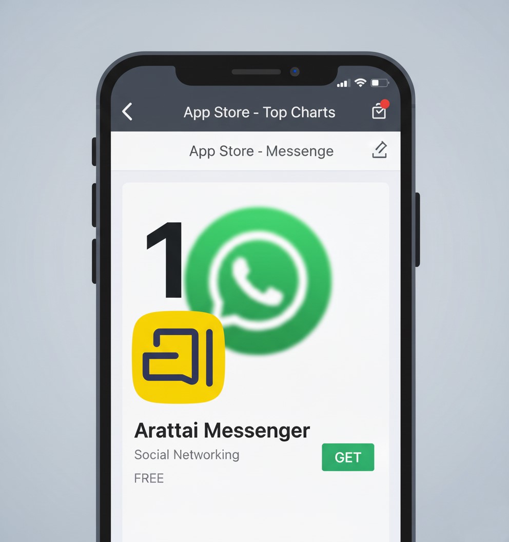 Arattai मैसेंजर ने ऐप स्टोर पर हासिल किया नंबर-1 स्थान