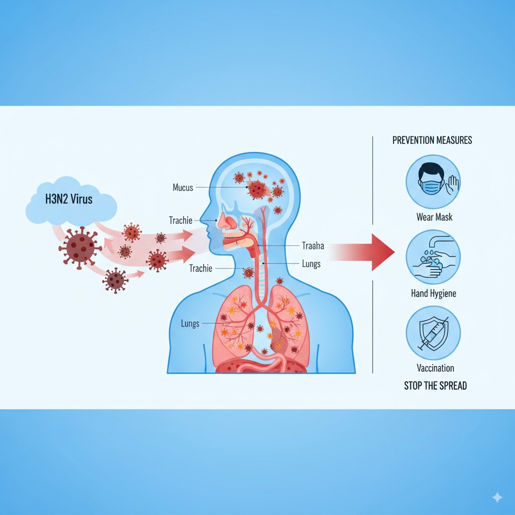 H3N2 वायरस के लक्षण और बचाव के उपाय