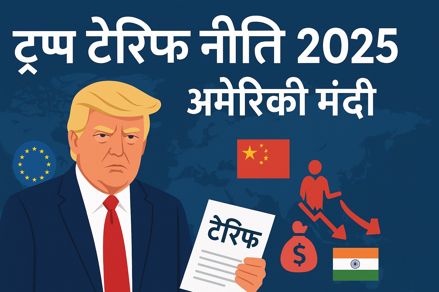 ट्रंप टैरिफ नीति 2025 और अमेरिकी मंदी संकट