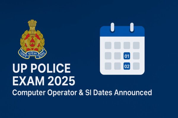 UP Police Exam 2025 कंप्यूटर ऑपरेटर और SI परीक्षा तिथि