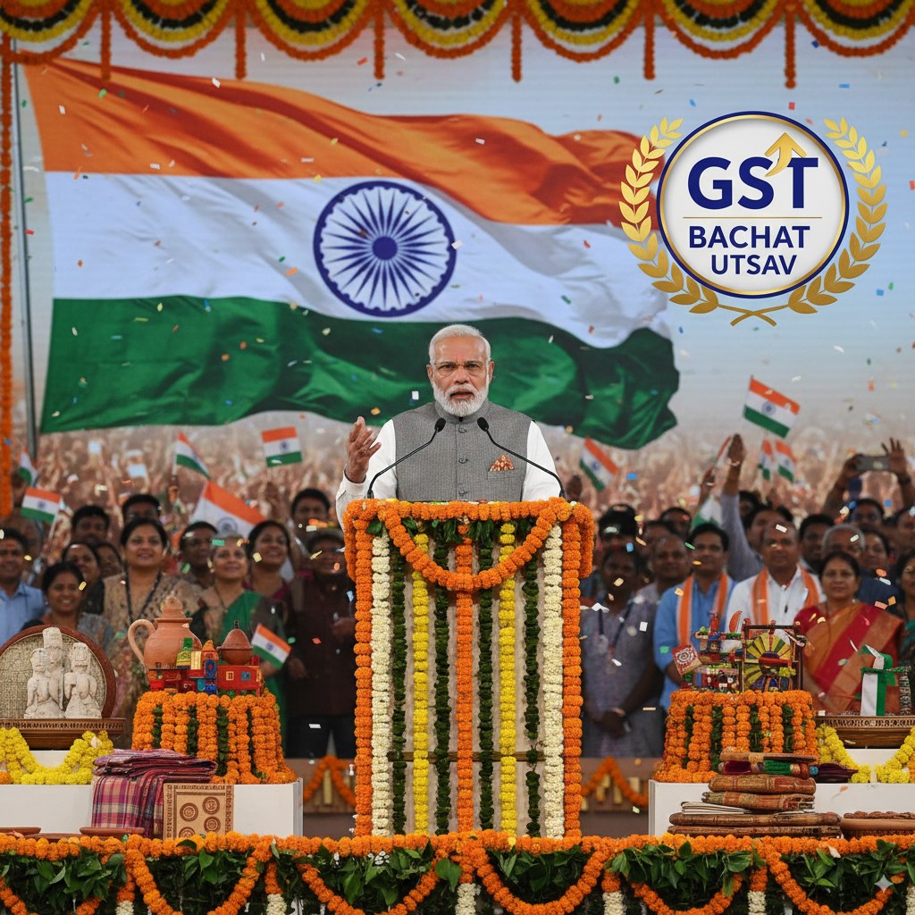 जीएसटी बचत उत्सव पर पीएम मोदी का भाषण और आर्थिक सुधार