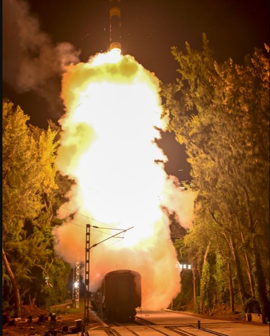 Agni Prime Missile successful rail-based test in India