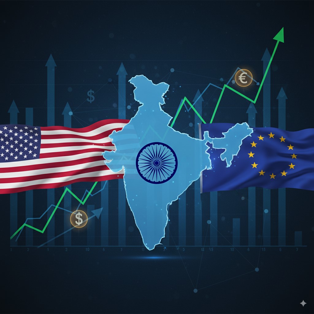 भारत-अमेरिका और यूरोपीय संघ व्यापारिक समझौते 2025