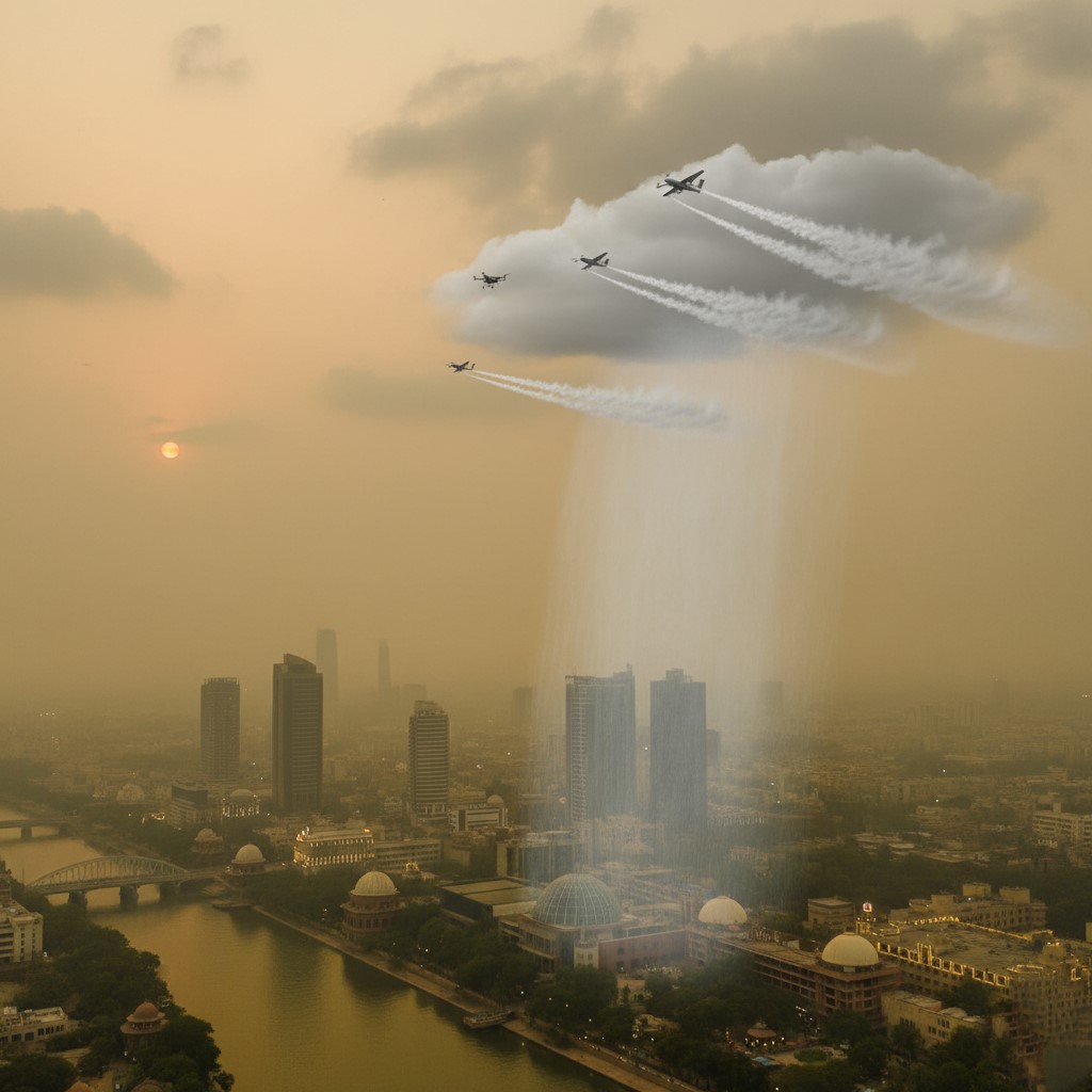 कृत्रिम बारिश दिल्ली से प्रदूषण में राहत