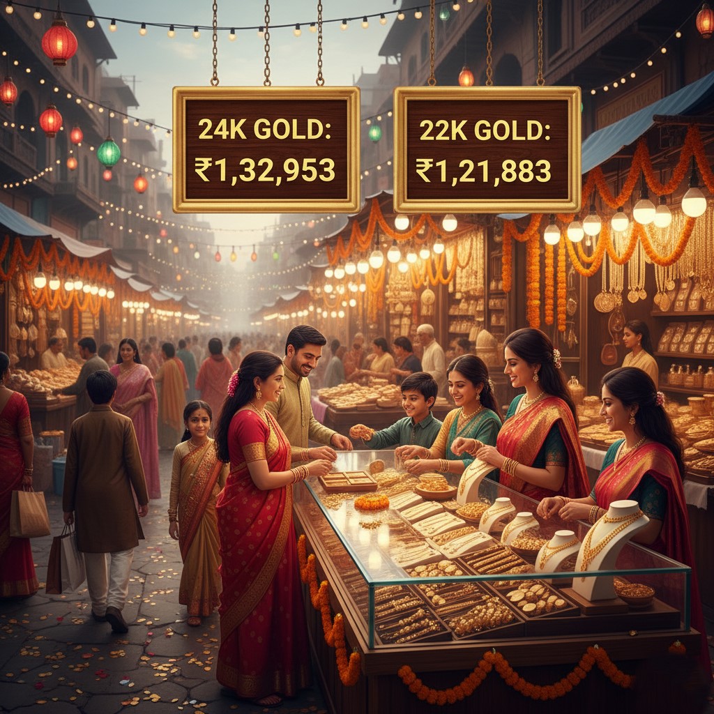 धनतेरस पर सोने की कीमतों में रिकॉर्ड उछाल