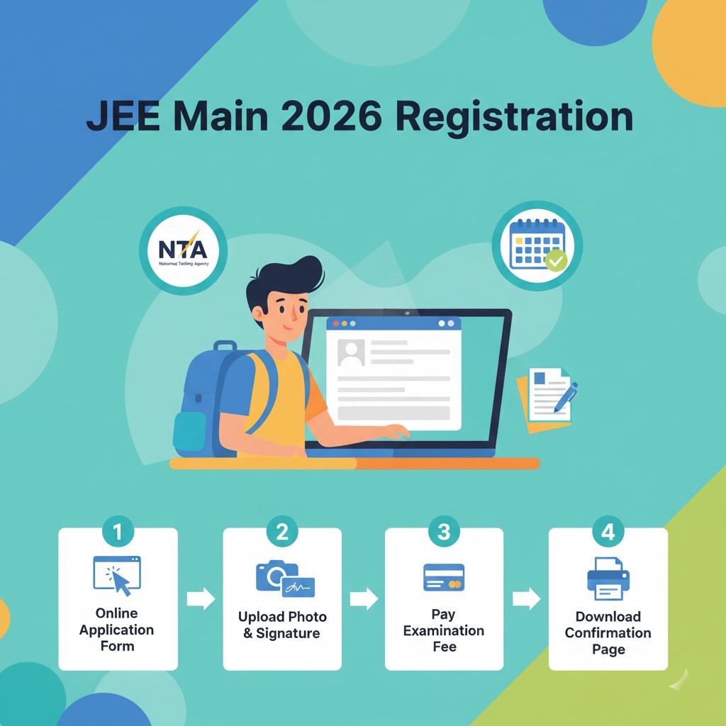 JEE Main 2026 ऑनलाइन रजिस्ट्रेशन प्रक्रिया