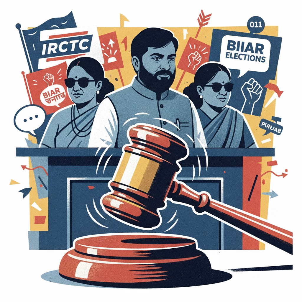 IRCTC स्कैम में लालू यादव, राबड़ी देवी और तेजस्वी यादव पर आरोप तय