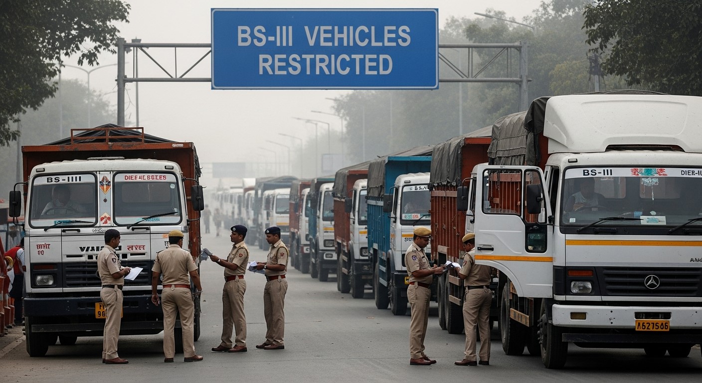 दिल्ली में BS-III माल वाहनों पर प्रतिबंध से प्रदूषण नियंत्रण की शुरुआत