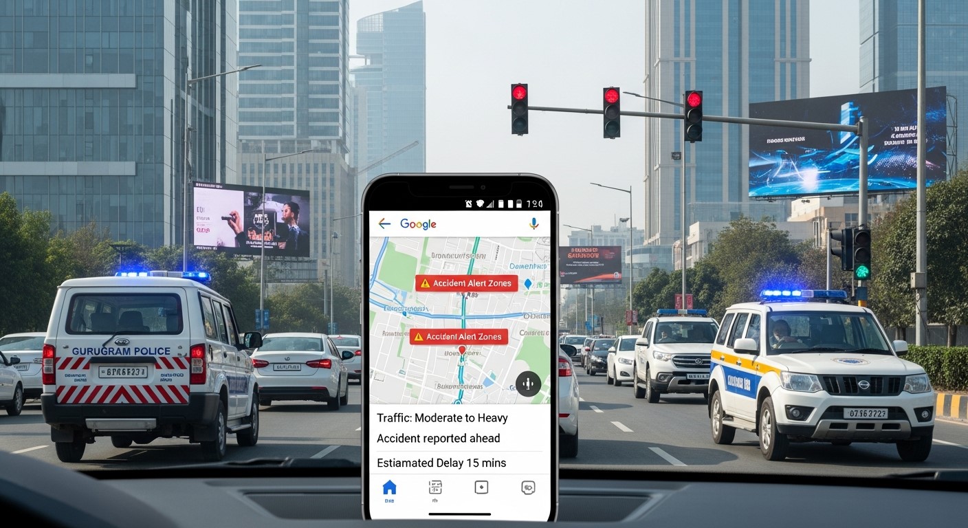 गुरुग्राम में लॉन्च हुआ Accident Zone Alert System जो देगा रियल-टाइम ट्रैफिक अलर्ट