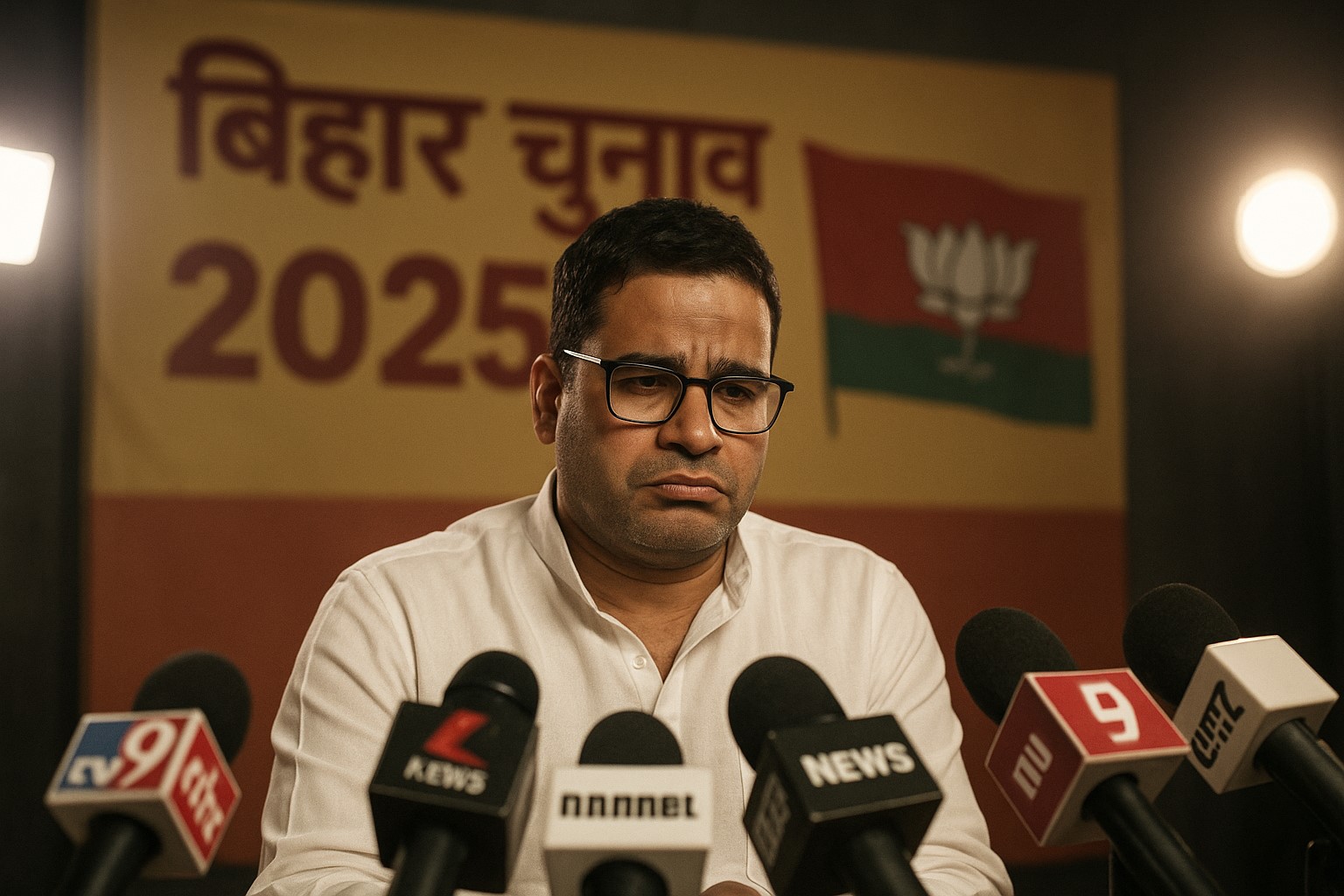 बिहार चुनाव 2025 में प्रशांत किशोर की जन सुराज का निराशाजनक प्रदर्शन।