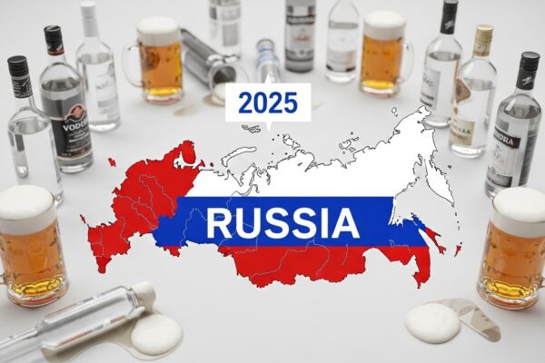 रूस ने 2025 में प्रति व्यक्ति 16.8 लीटर शराब सेवन के साथ शीर्ष स्थान बरकरार रखा