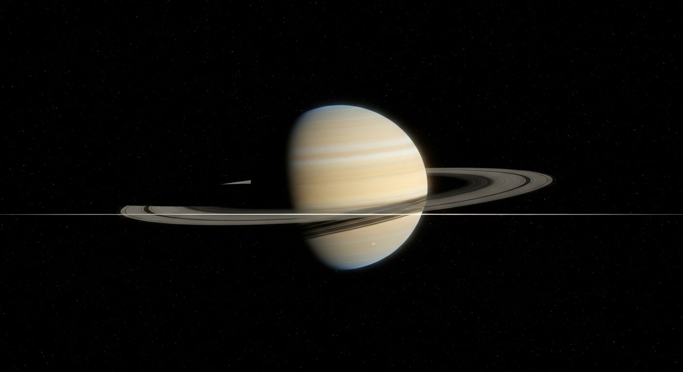 पृथ्वी से आज शनि के वलय बेहद पतले होने के कारण लगभग अदृश्य दिखेंगे।