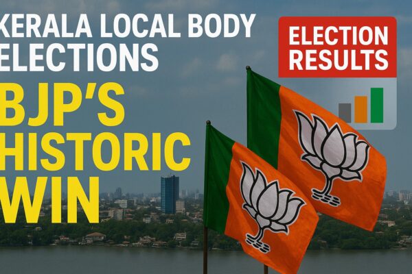 केरल नगर निकाय चुनाव में तिरुवनंतपुरम नगर निगम BJP जीत