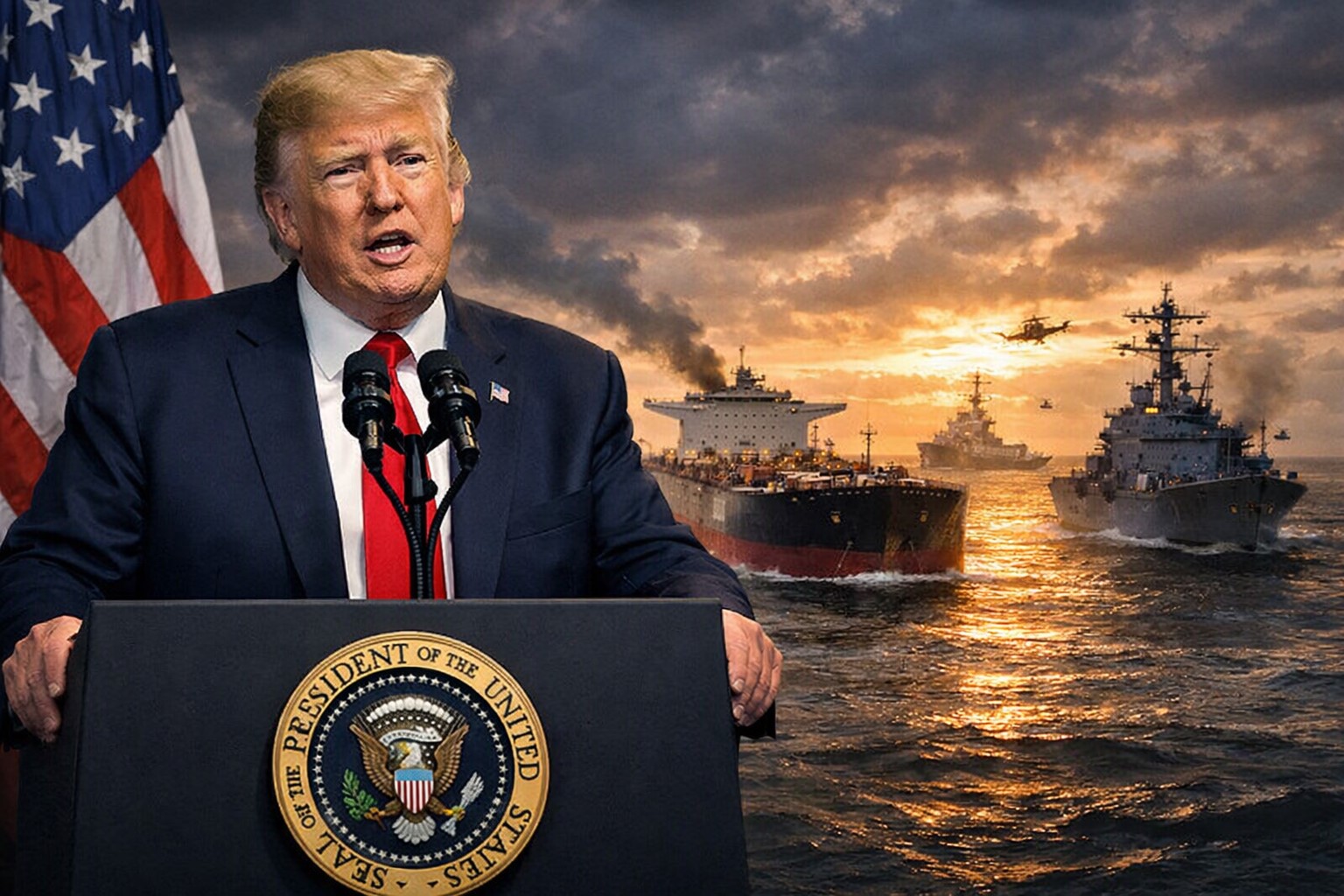 वेनेजुएला तेल टैंकर नाकाबंदी पर ट्रंप का आदेश