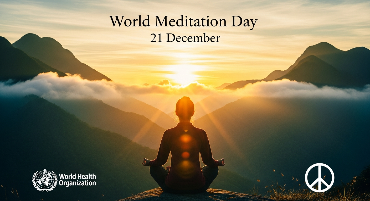 World Meditation Day 21 दिसंबर ध्यान अभ्यास के लाभ
