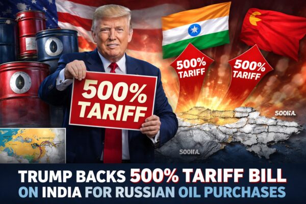 ट्रंप का रूस तेल खरीद पर 500% टैरिफ बिल, भारत पर असर