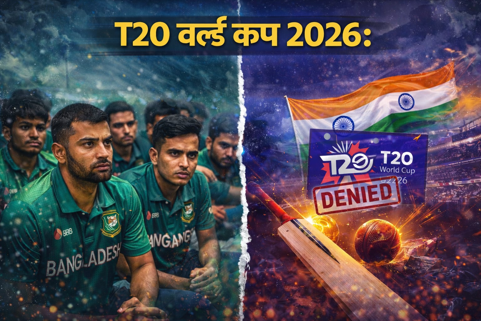 बांग्लादेश क्रिकेट टीम T20 वर्ल्ड कप 2026 बहिष्कार