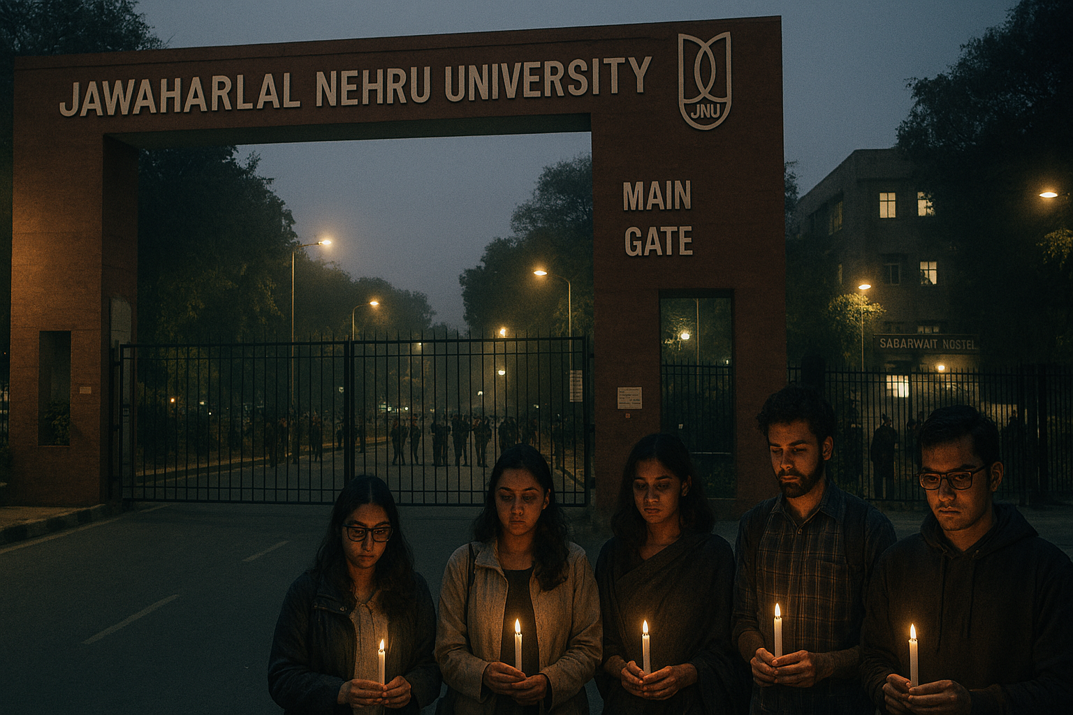 JNU लैबोरेटरी ऑफ हेट विवाद के बीच कैंपस विजिल और विरोध