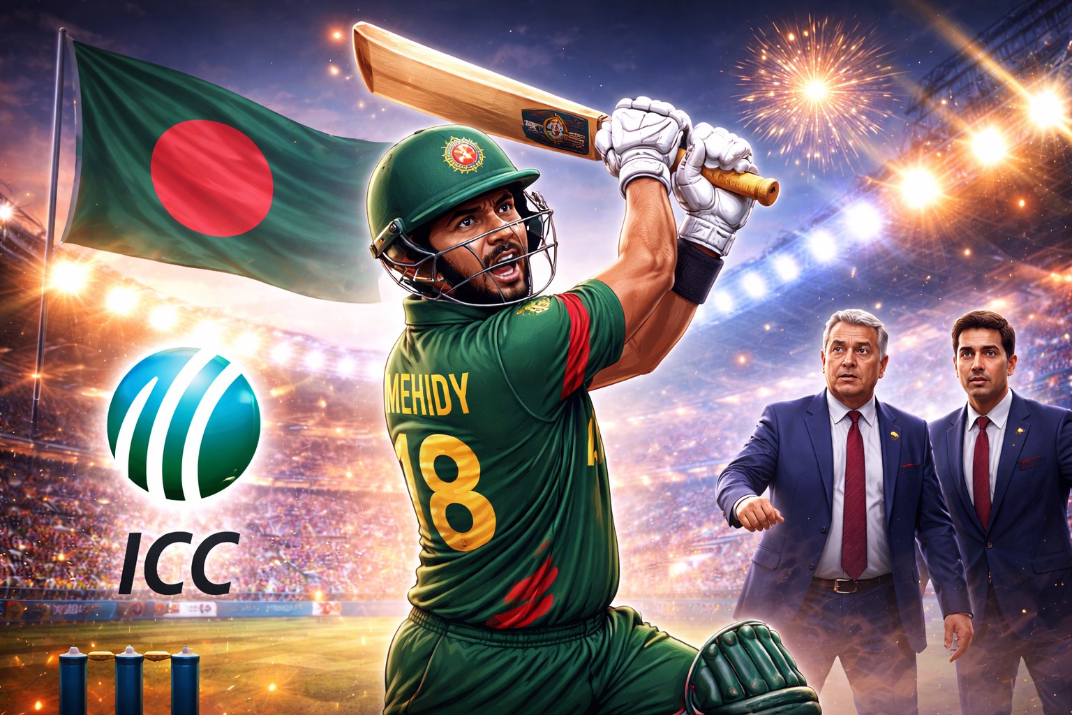 मेहिदी हसन का बीसीबी पर तीखा प्रहार आईसीसी टूर्नामेंट क्रिकेट न्यूज