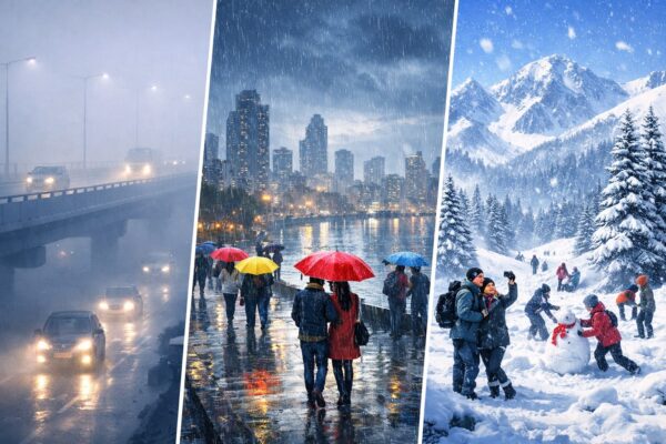 नई साल मौसम अपडेट: देशभर में ठंड, कोहरा और बर्फबारी