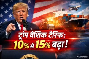 ट्रंप ने 10% से 15% किया वैश्विक टैरिफ बढ़ा
