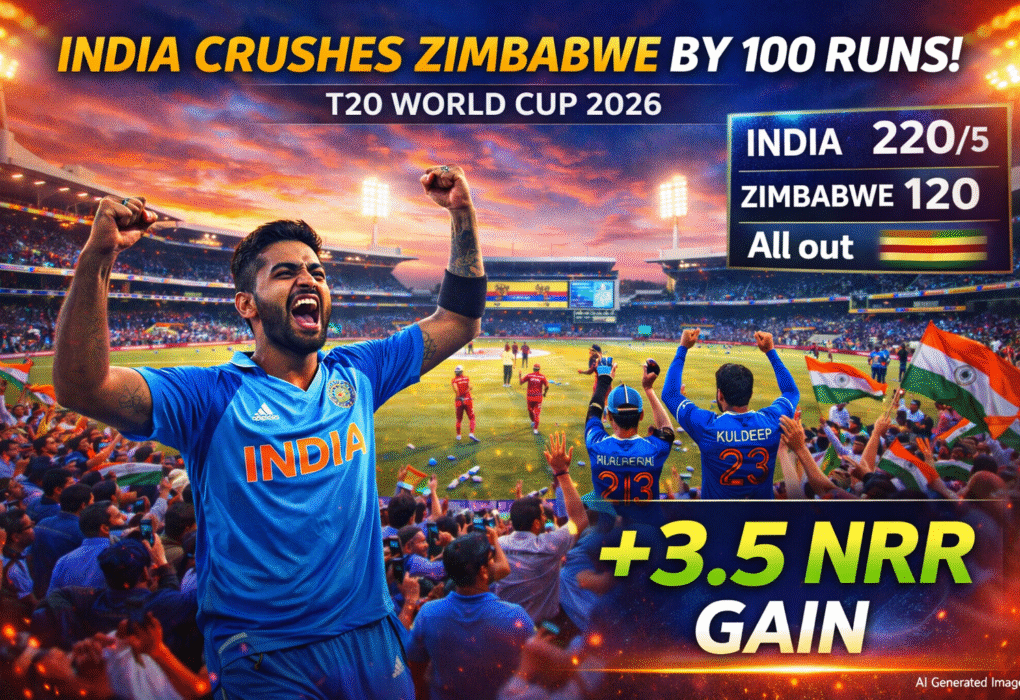 टी20 वर्ल्ड कप 2026 में NRR ड्रामा: भारत को 100 रन जीत जरूरी