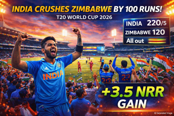 टी20 वर्ल्ड कप 2026 में NRR ड्रामा: भारत को 100 रन जीत जरूरी