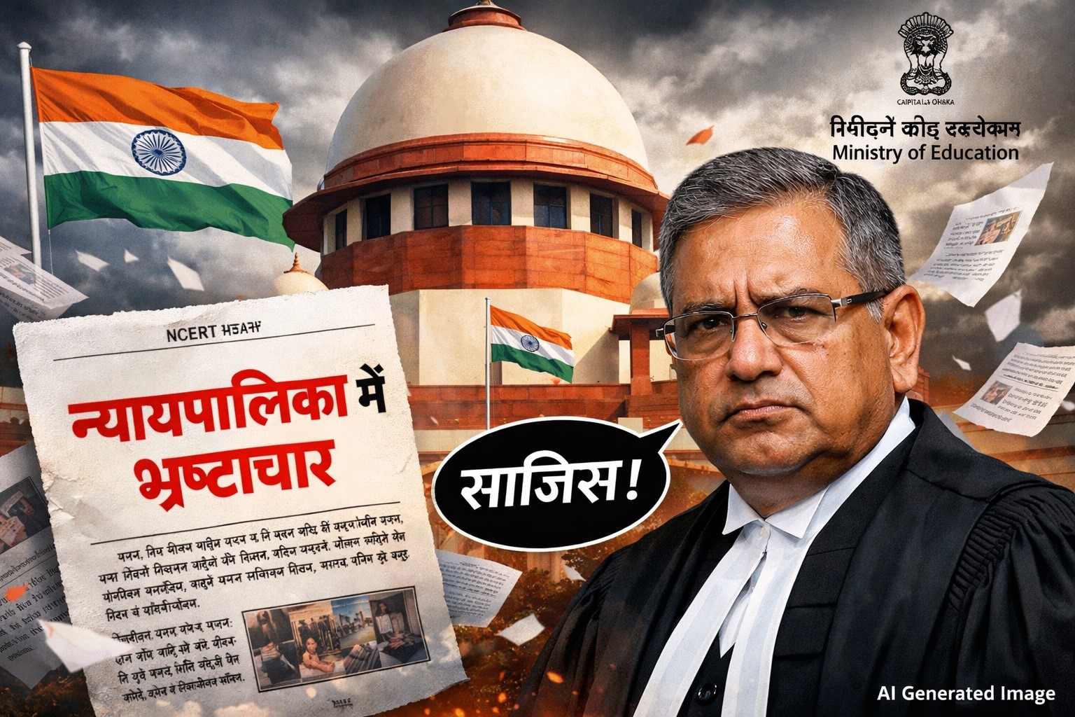 NCERT किताब विवाद में CJI की सख्ती