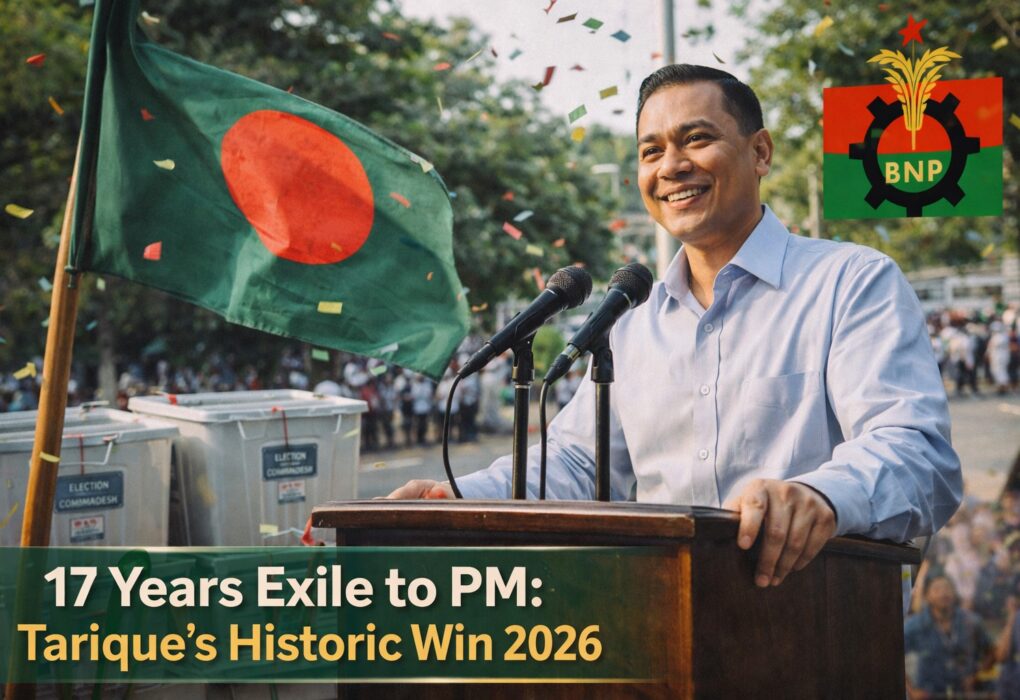 17 साल बाद लंदन से लौटे तारिक रहमान की ऐतिहासिक जीत