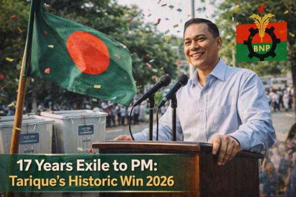 17 साल बाद लंदन से लौटे तारिक रहमान की ऐतिहासिक जीत