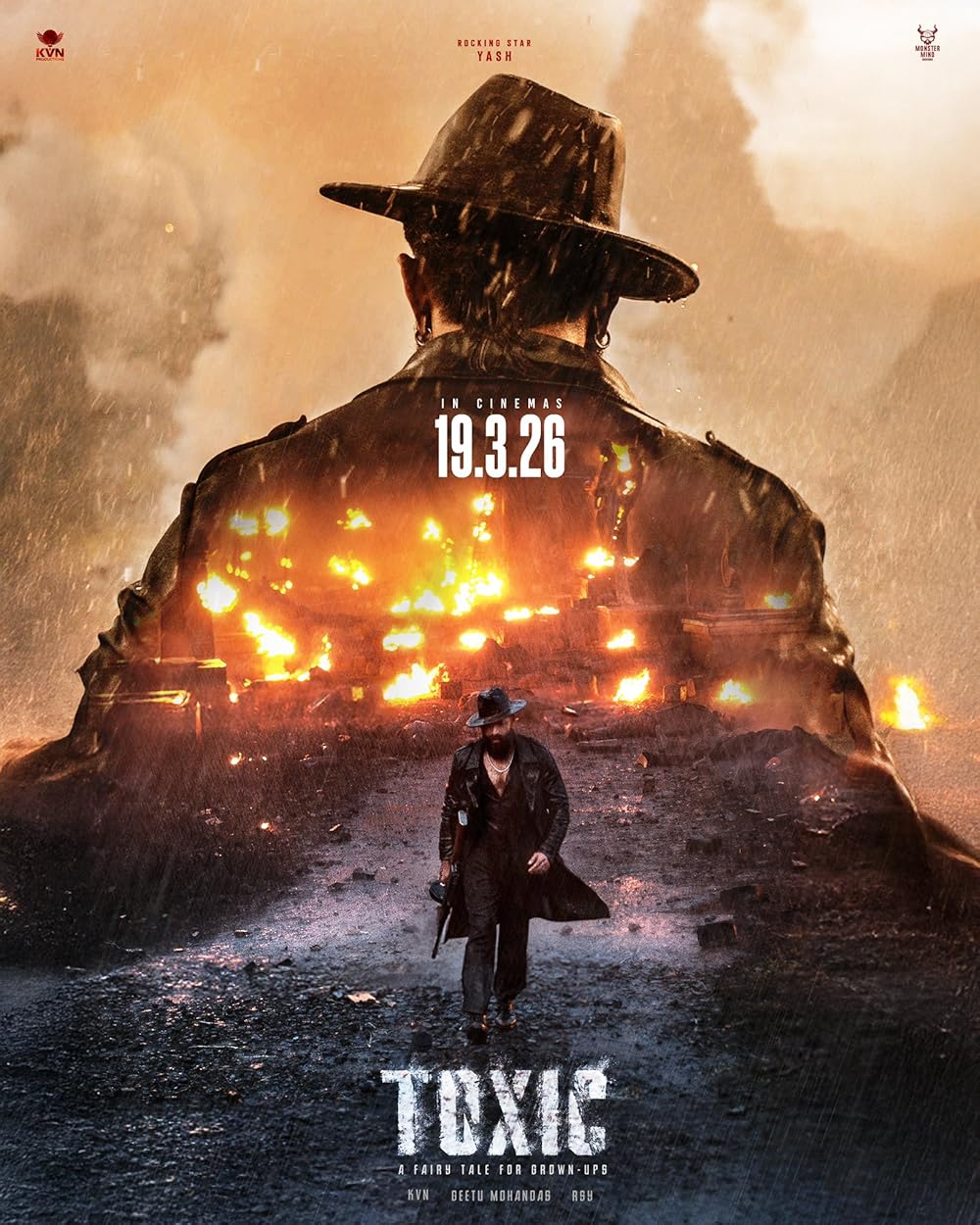 Toxic Teaser में Yash उर्फ राया का हिंसक खूनखराबे वाला अवतार