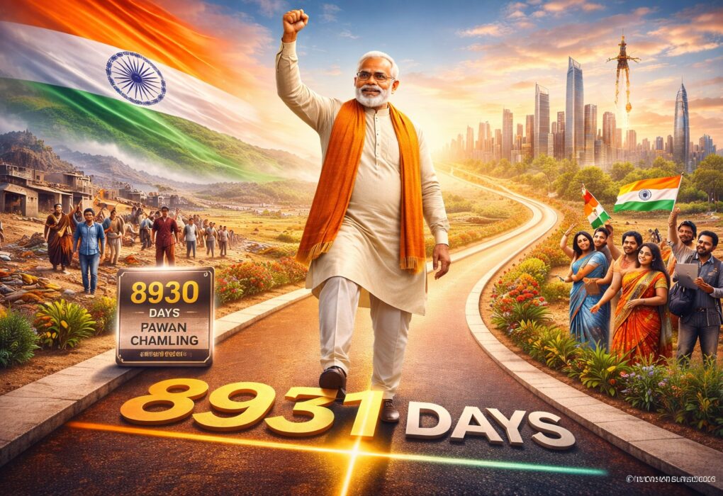 पीएम मोदी का ऐतिहासिक रिकॉर्ड 8931 दिनों की सेवा