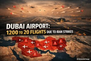 दुबई एयरपोर्ट पर ईरान हमलों से 20 उड़ानें मात्र, एयरस्पेस बंद