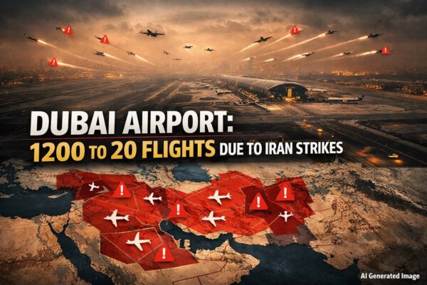 दुबई एयरपोर्ट पर ईरान हमलों से 20 उड़ानें मात्र, एयरस्पेस बंद