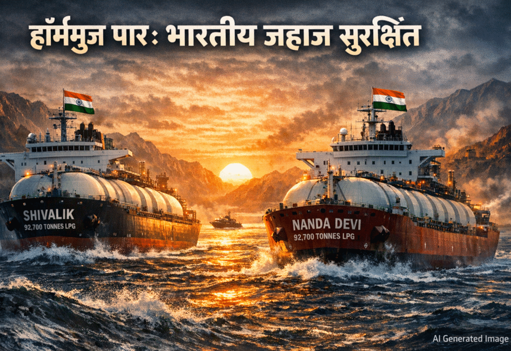 भारतीय जहाज हॉर्मुज जलडमरूमध्य पार